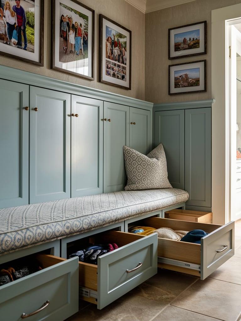 Storage ideas for mudroom