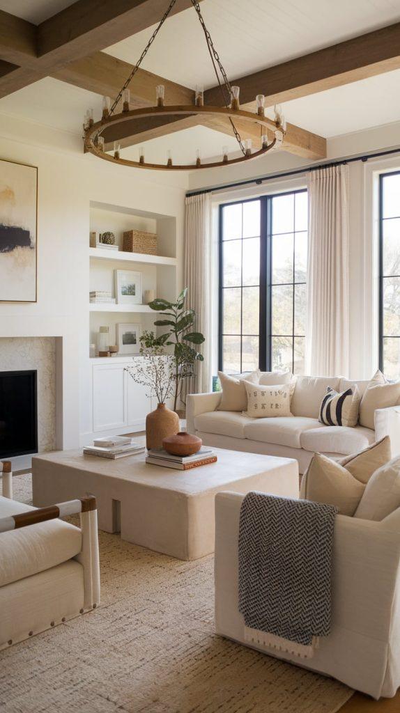 Neutral Furniture with Gray Accents