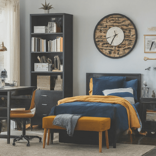 1. Modern and stylish teen boys’ room