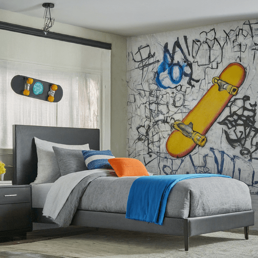 4. Industrial teen boys’ room