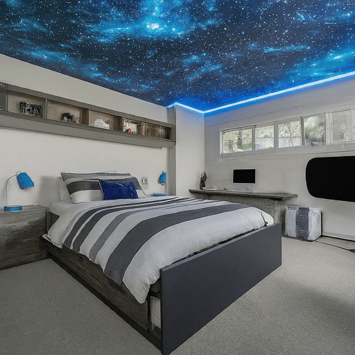 8. Teen boys’ room with a sports theme