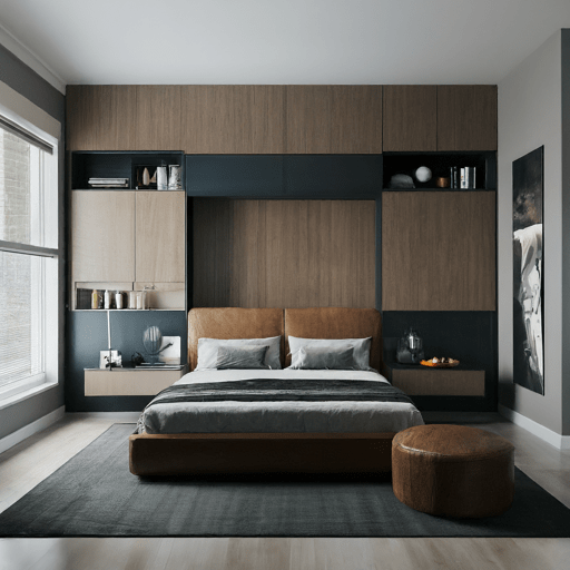 Contemporary men’s bedroom ideas