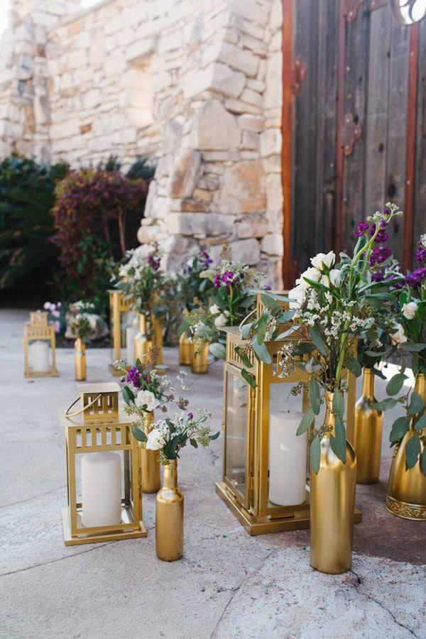 Gold Candle Lanterns