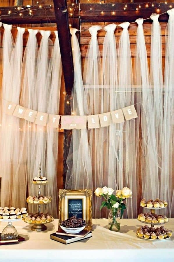 Net Curtain Backdrop