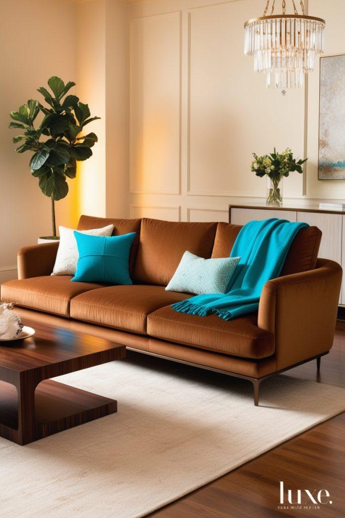 A Boho Tan Sofa