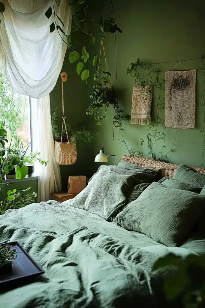 Jungle oasis meets lazy Sunday vibes Bedroom