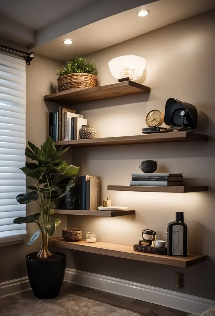 Install Floating Shelves