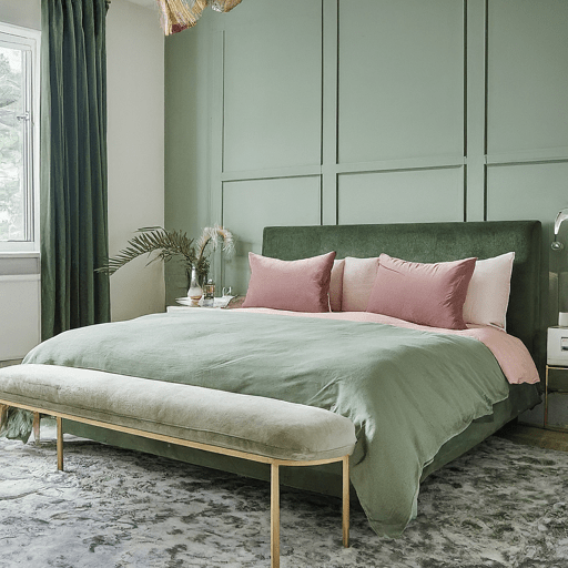 Sage Green And Blush Pink Bedding