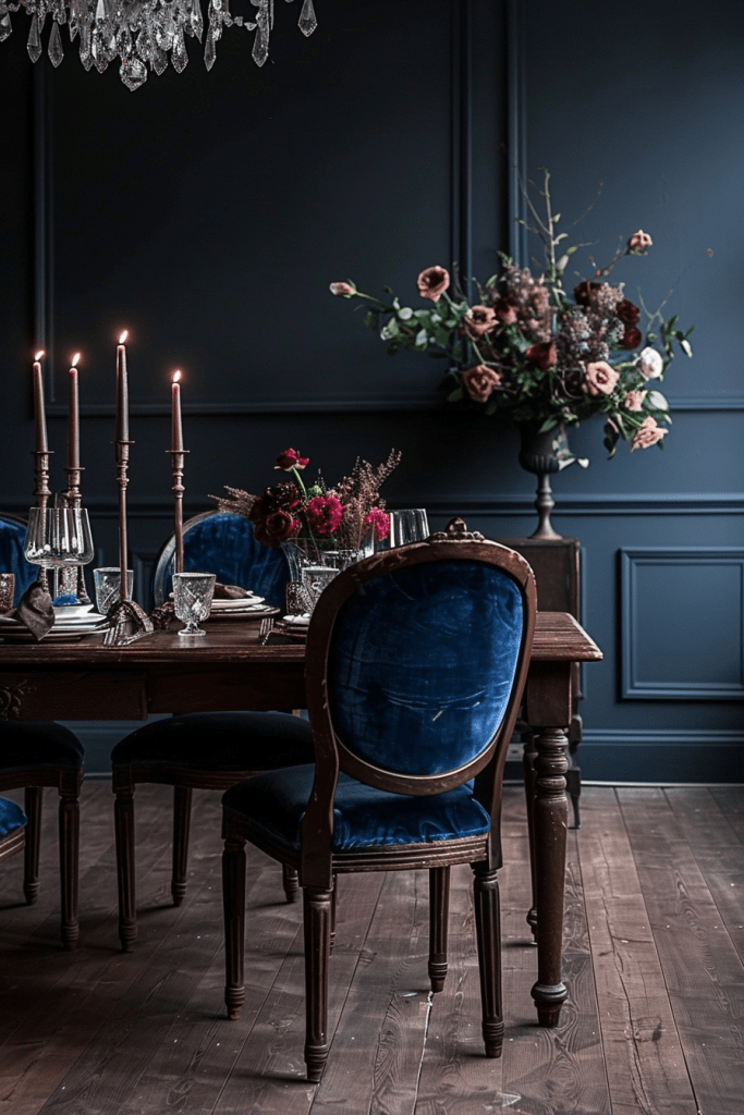 Enchanted Elegance in a Candlelit Dining Room