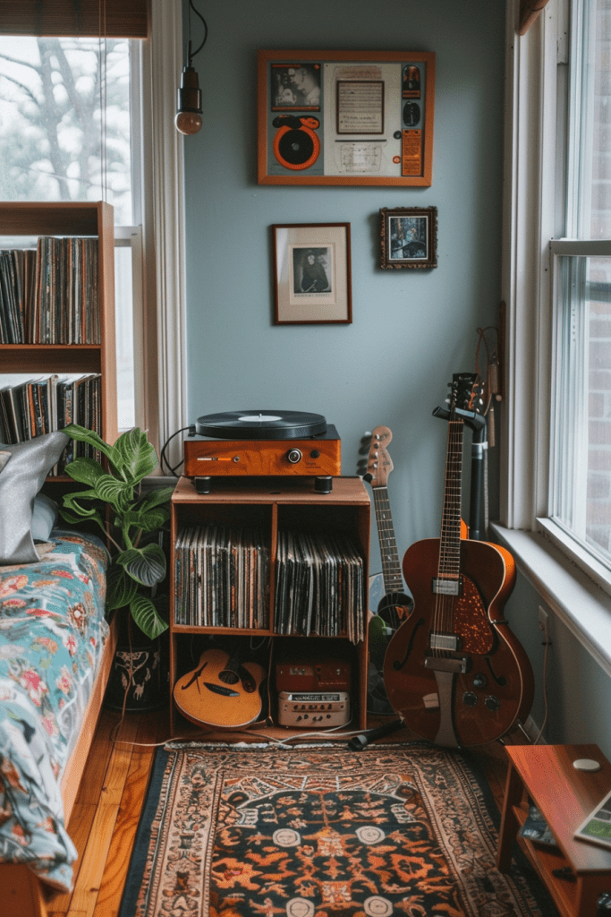 Musical Haven in a Vintage-Inspired Room