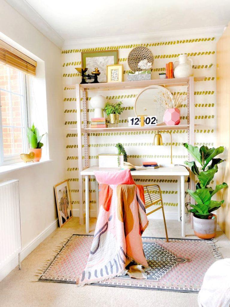 Paint BESTAS blue to add a pop of color