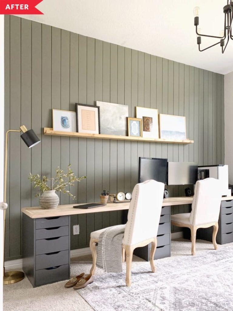 Go with serene green.