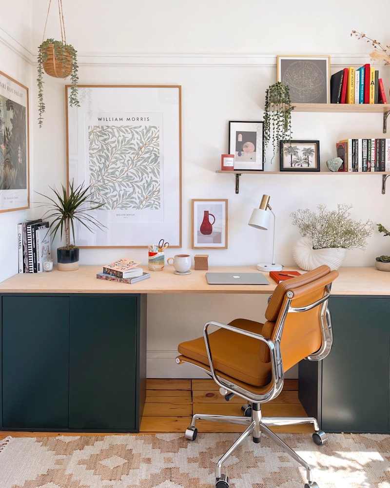Pair a live-edge top with an ALEX (or any IKEA) base.