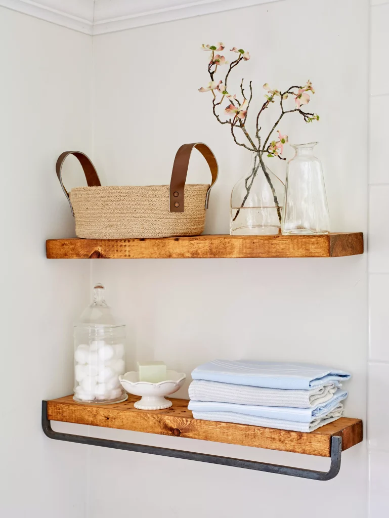 Floating Shelves for Storage