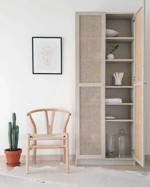 11. Billy Bookcase With a Cane Front