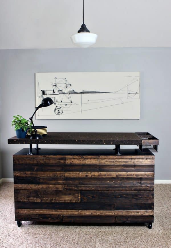 Ikea Malm Rustic Workbench Hack