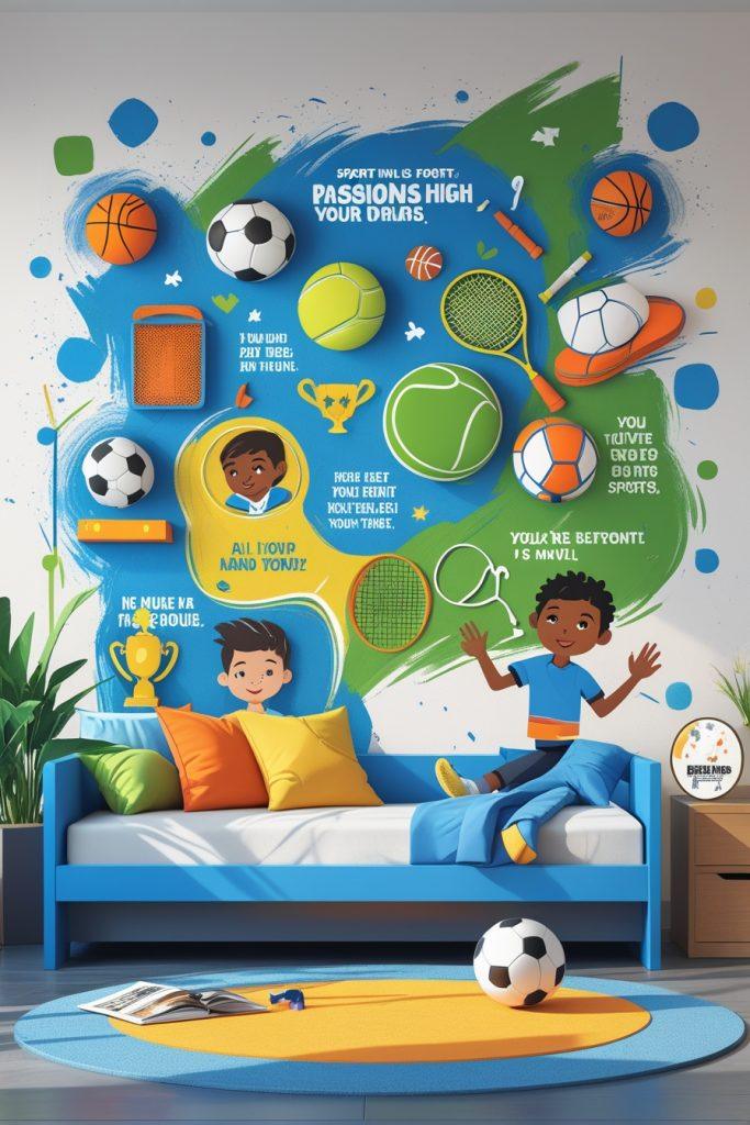 Sports-Themed Wall Paintings
