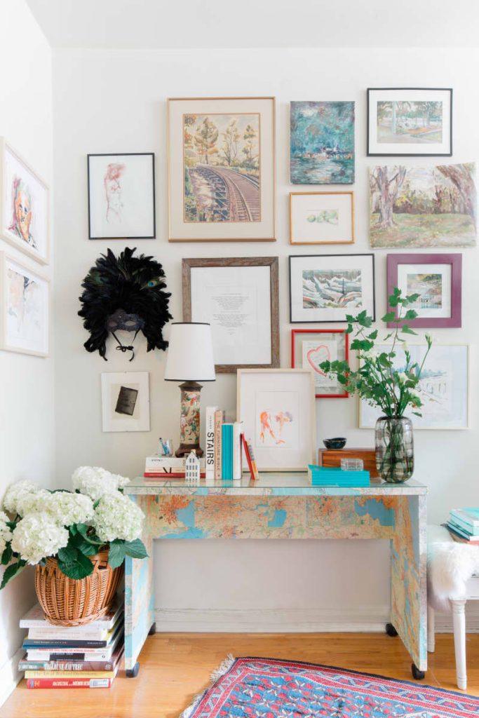 Create a triple-decker desk with IKEA pieces.
