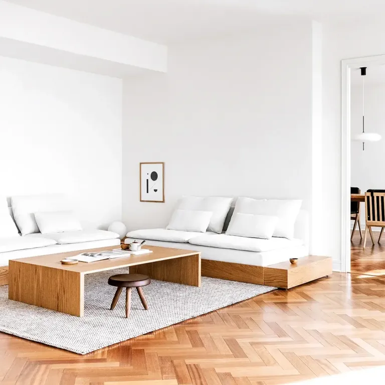 12. Low Profile Floating IKEA Sofa