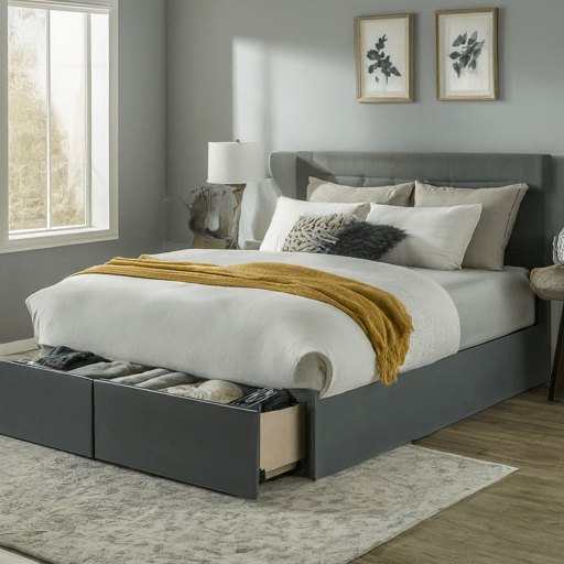 Add a storage bed to your space