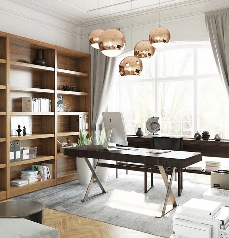 Home office storage that makes a style statement