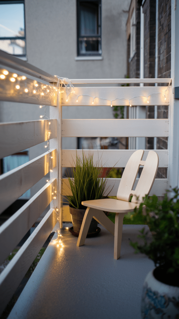 Incorporating Lighting to Enhance Your Small Balcony