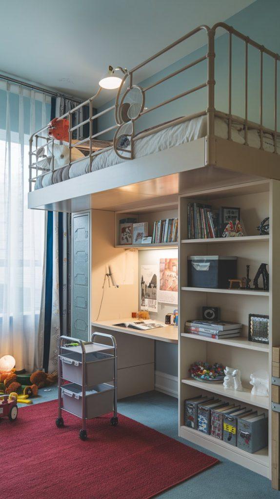 Loft Beds with Storage Underneath