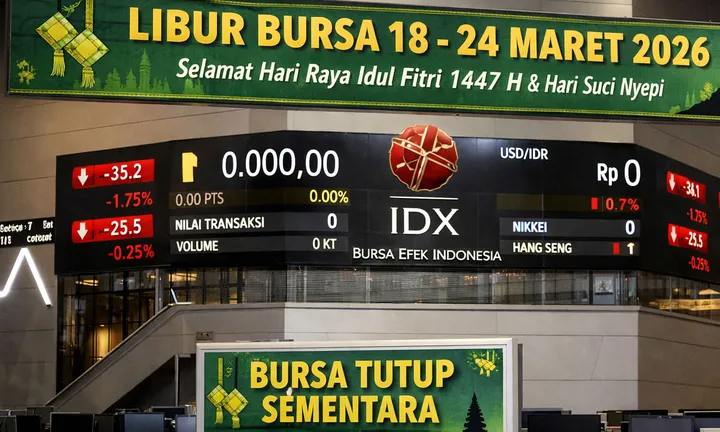 Bursa Efek Indonesia Libur Mulai Hari Ini 18 Maret 2026